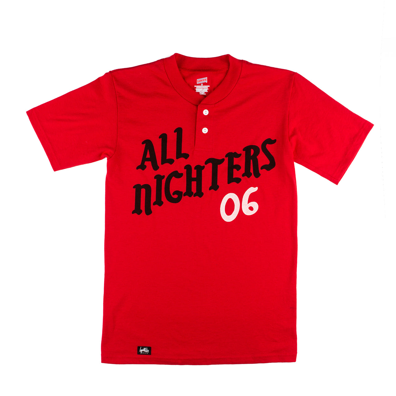 All Nighters Baseball Shirt (Red)