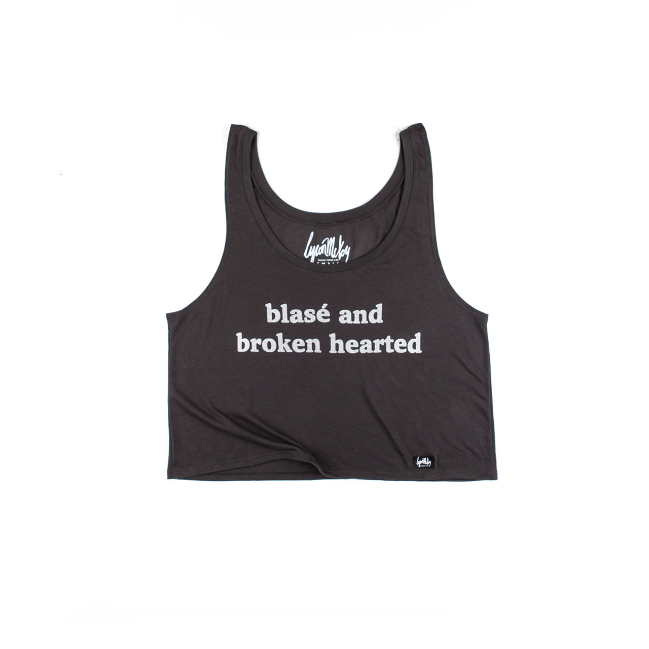 Blasé and Broken Hearted Tank (Charcoal)