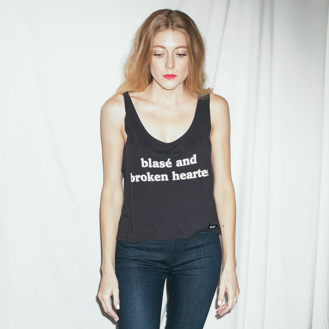 Blasé and Broken Hearted Tank (Charcoal)
