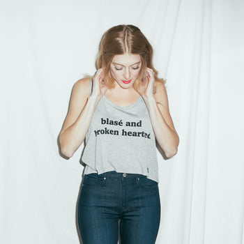 Blasé and Broken Hearted Tank (Athletic Heather)