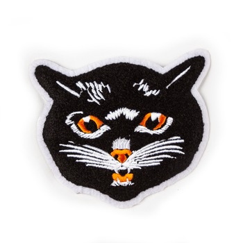 Chenille Sad Cat Patch