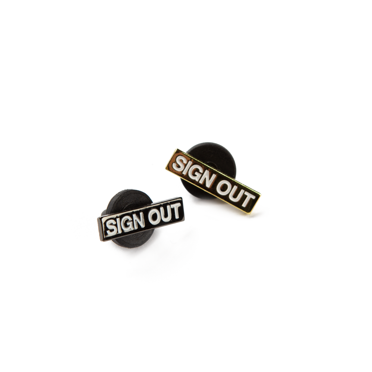 Sign Out Enamel Pin