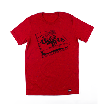 Pizza Box Shirt (Devil on Speckled Red)