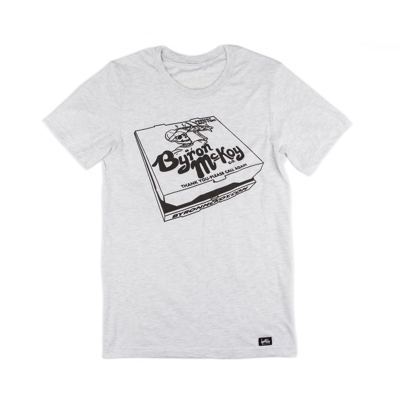 Pizza Box Shirt (Ash w/Reflective Ink)