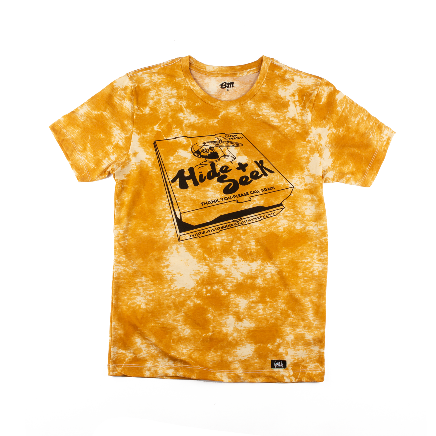 H&amp;S Pizza Box Shirt (Gold Tie Dyed)
