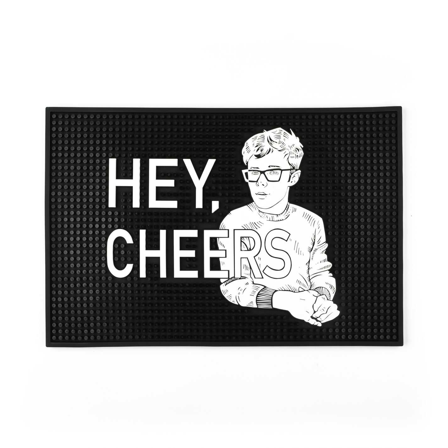 Hey, Cheers Bar Mat