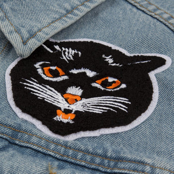 Chenille Sad Cat Patch